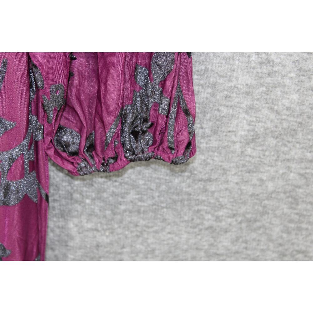 Baltic Born Liana Velvet Embossed Maxi Dress 1X NEW - Picture 5 of 7